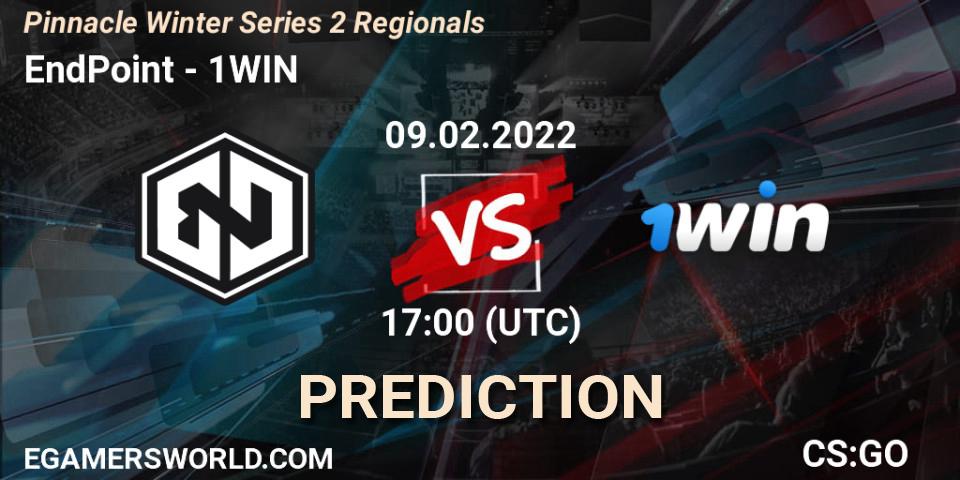 Pronósticos EndPoint - 1WIN. 09.02.2022 at 17:00. Pinnacle Winter Series 2 Regionals - Counter-Strike (CS2)