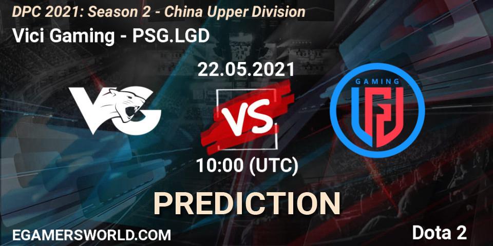 Pronósticos Vici Gaming - PSG.LGD. 23.05.2021 at 10:30. DPC 2021: Season 2 - China Upper Division - Dota 2
