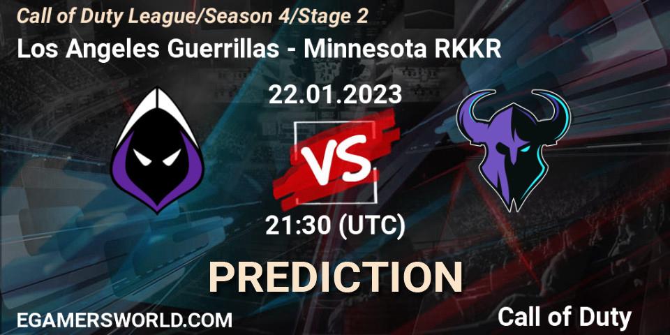 Pronósticos Los Angeles Guerrillas - Minnesota RØKKR. 22.01.2023 at 21:30. Call of Duty League 2023: Stage 2 Major Qualifiers - Call of Duty