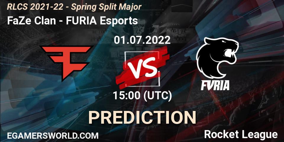 Pronósticos FaZe Clan - FURIA Esports. 01.07.22. RLCS 2021-22 - Spring Split Major - Rocket League