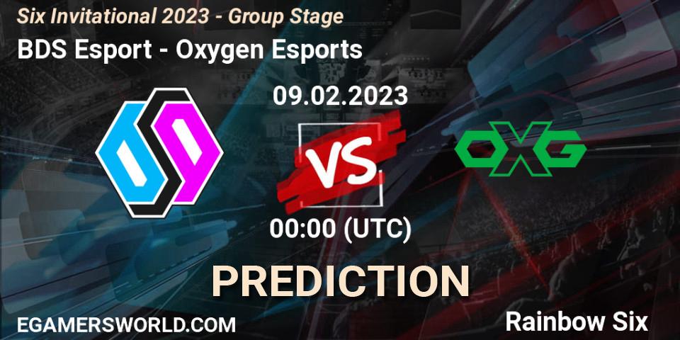 Pronósticos BDS Esport - Oxygen Esports. 09.02.23. Six Invitational 2023 - Group Stage - Rainbow Six