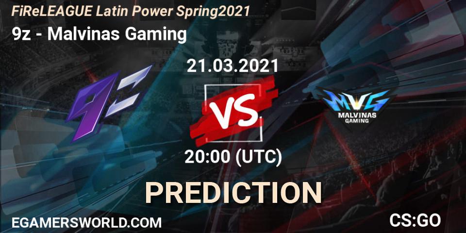 Pronósticos 9z - Malvinas Gaming. 21.03.21. FiReLEAGUE Latin Power Spring 2021 - BLAST Premier Qualifier - CS2 (CS:GO)