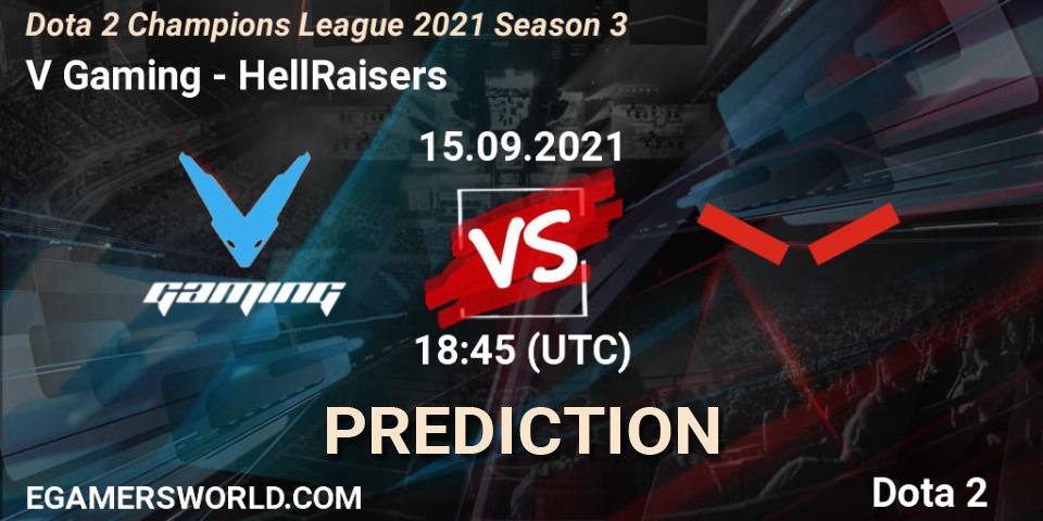 Pronósticos V Gaming - HellRaisers. 15.09.2021 at 18:55. Dota 2 Champions League 2021 Season 3 - Dota 2