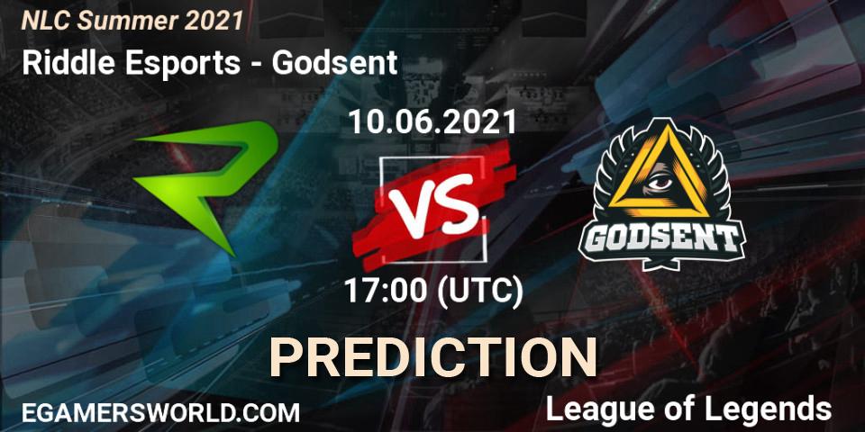 Pronósticos Riddle Esports - Godsent. 10.06.2021 at 17:00. NLC Summer 2021 - LoL