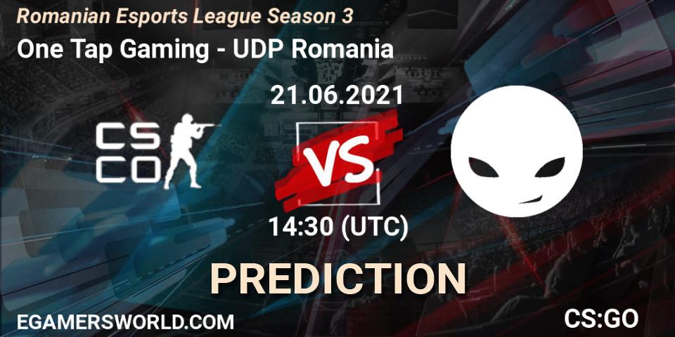 Pronósticos One Tap Gaming - UDP Romania. 21.06.2021 at 14:30. Romanian Esports League Season 3 - Counter-Strike (CS2)