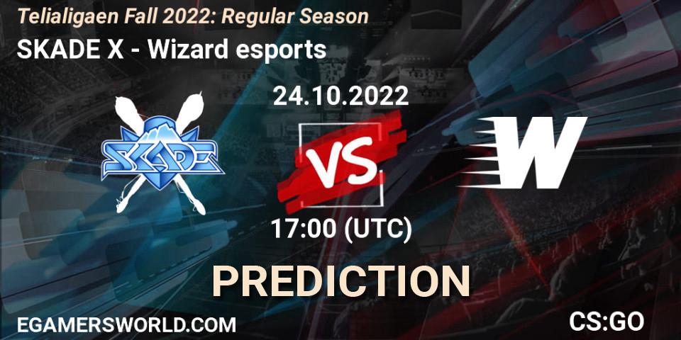 Pronósticos SKADE X - Wizard esports. 24.10.2022 at 16:00. Telialigaen Fall 2022: Regular Season - Counter-Strike (CS2)