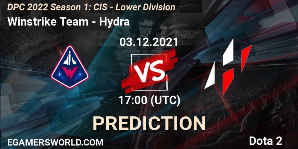 Pronósticos Winstrike Team - Hydra. 03.12.2021 at 17:41. DPC 2022 Season 1: CIS - Lower Division - Dota 2