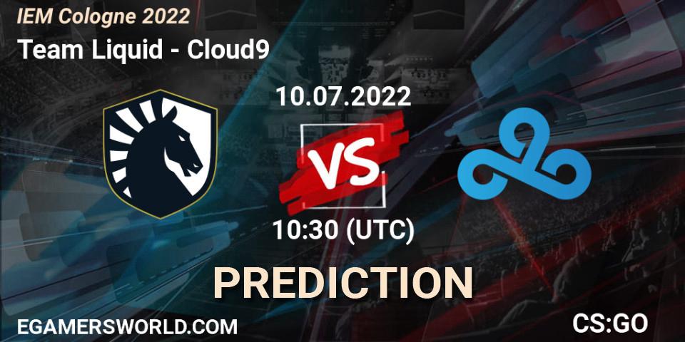 Pronósticos Team Liquid - Cloud9. 10.07.22. IEM Cologne 2022 - CS2 (CS:GO)