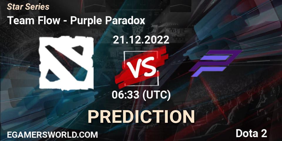 Pronósticos Team Flow - Purple Paradox. 21.12.2022 at 06:33. Star Series - Dota 2