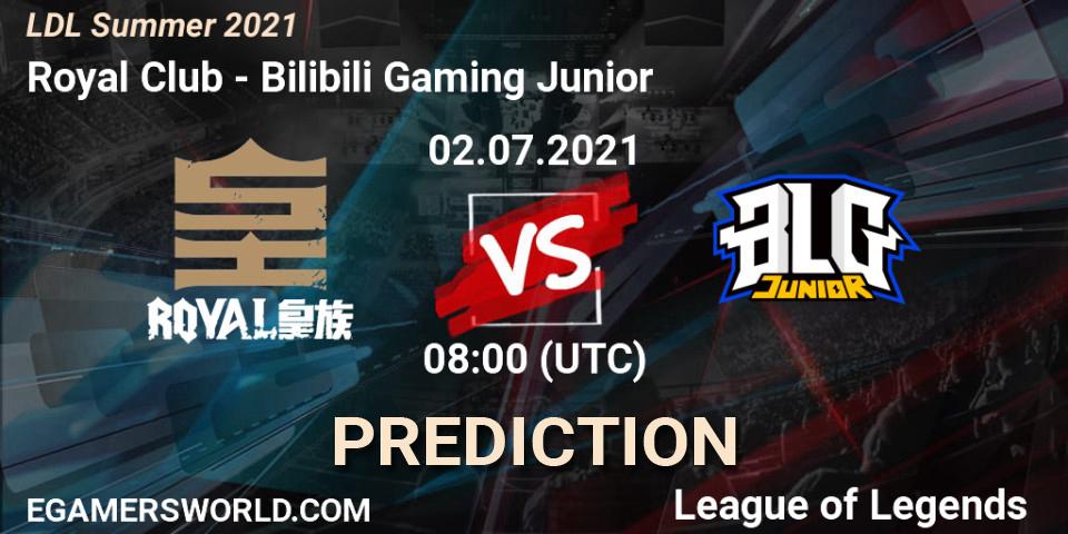 Pronósticos Royal Club - Bilibili Gaming Junior. 02.07.2021 at 08:00. LDL Summer 2021 - LoL