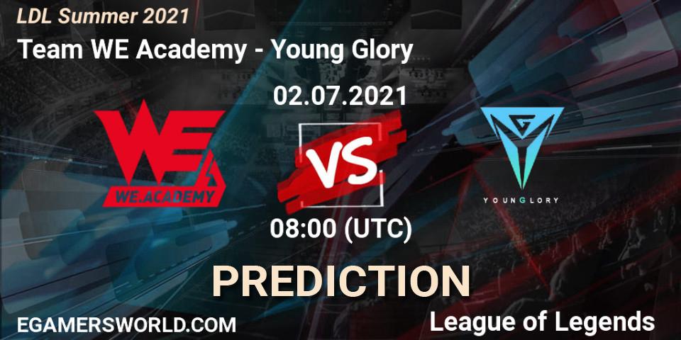 Pronósticos Team WE Academy - Young Glory. 02.07.2021 at 08:00. LDL Summer 2021 - LoL