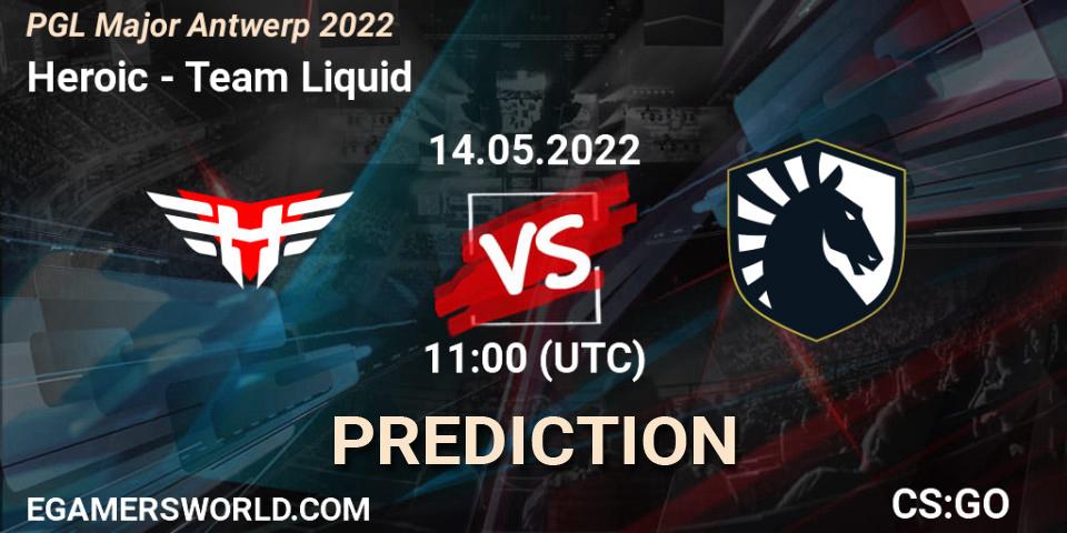 Pronósticos Heroic - Team Liquid. 14.05.2022 at 10:00. PGL Major Antwerp 2022 - Counter-Strike (CS2)