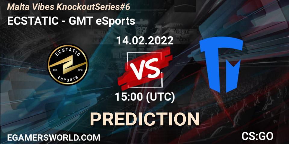 Pronósticos ECSTATIC - GMT eSports. 14.02.22. Malta Vibes Knockout Series #6 - CS2 (CS:GO)
