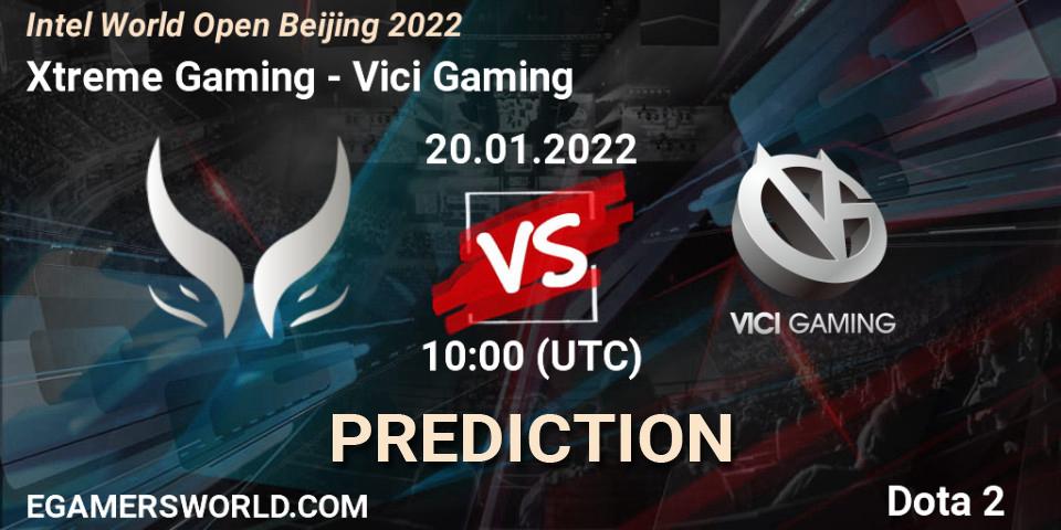 Pronósticos Xtreme Gaming - Vici Gaming. 20.01.2022 at 09:45. Intel World Open Beijing 2022 - Dota 2