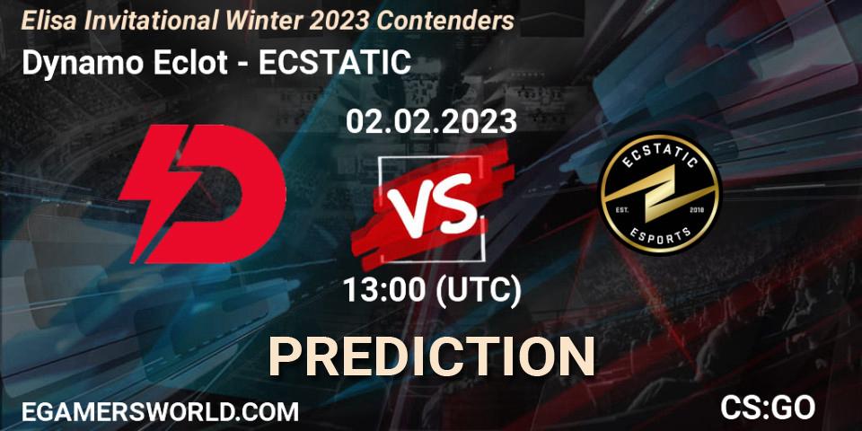 Pronósticos Dynamo Eclot - ECSTATIC. 02.02.23. Elisa Invitational Winter 2023 Contenders - CS2 (CS:GO)