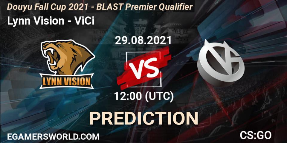 Pronósticos Lynn Vision - ViCi. 29.08.21. Douyu Fall Cup 2021 - BLAST Premier Qualifier - CS2 (CS:GO)