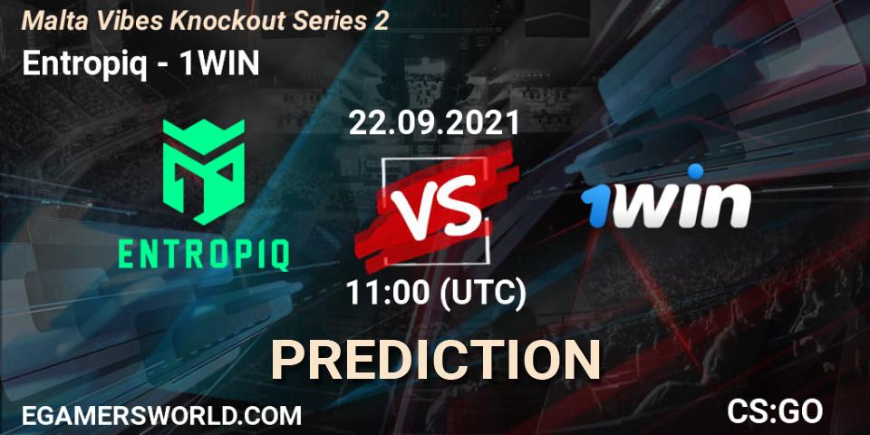 Pronósticos Entropiq - 1WIN. 22.09.2021 at 11:00. Malta Vibes Knockout Series #2 - Counter-Strike (CS2)