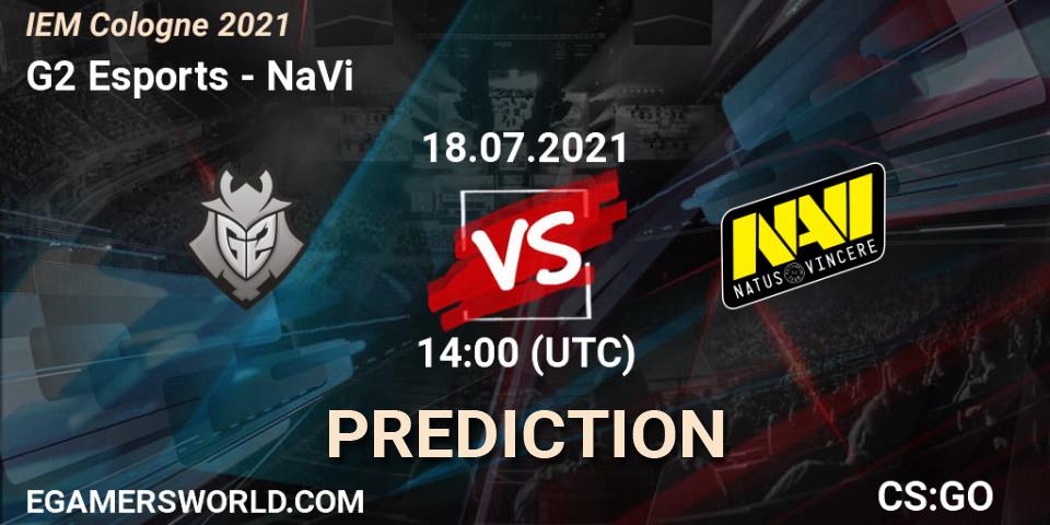 Pronósticos G2 Esports - NaVi. 18.07.2021 at 14:00. IEM Cologne 2021 - Counter-Strike (CS2)