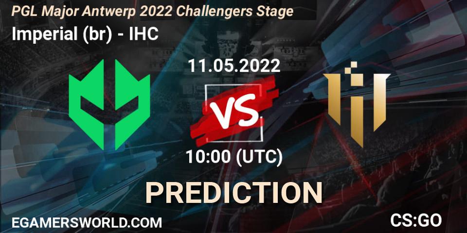 Pronósticos Imperial (br) - IHC. 11.05.2022 at 10:00. PGL Major Antwerp 2022 Challengers Stage - Counter-Strike (CS2)