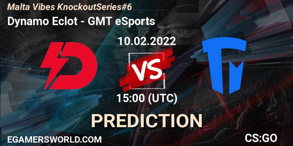 Pronósticos Dynamo Eclot - GMT eSports. 10.02.22. Malta Vibes Knockout Series #6 - CS2 (CS:GO)