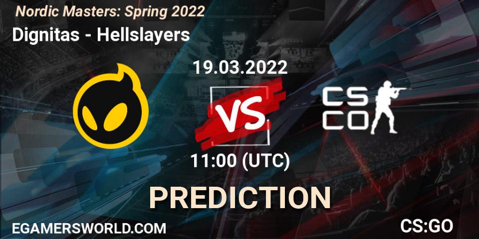 Pronósticos Dignitas - Hellslayers. 19.03.22. Nordic Masters: Spring 2022 - CS2 (CS:GO)
