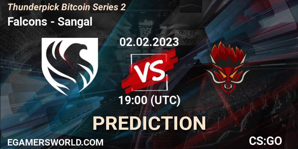 Pronósticos Falcons - Sangal. 02.02.23. Thunderpick Bitcoin Series 2 - CS2 (CS:GO)
