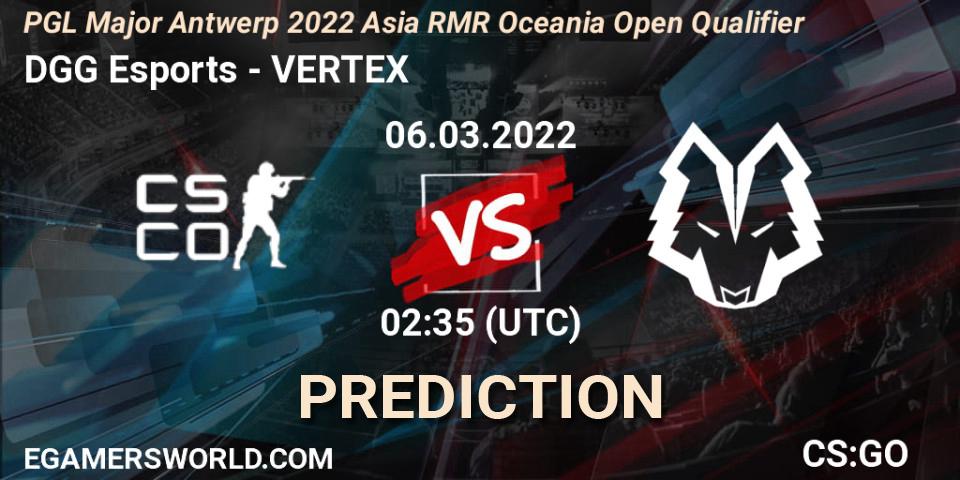 Pronósticos Paradox - VERTEX. 06.03.22. PGL Major Antwerp 2022 Asia RMR Oceania Open Qualifier - CS2 (CS:GO)