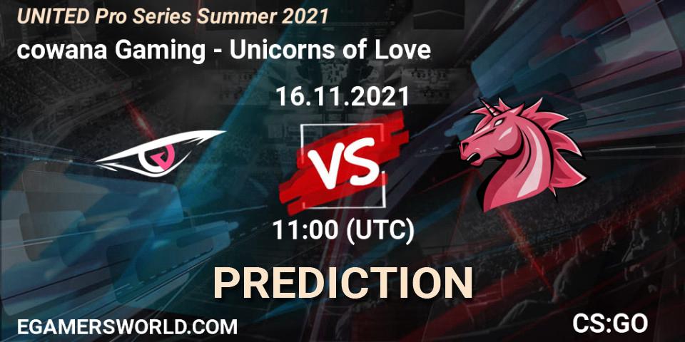 Pronósticos cowana Gaming - Unicorns of Love. 16.11.21. UNITED Pro Series Summer 2021 - CS2 (CS:GO)