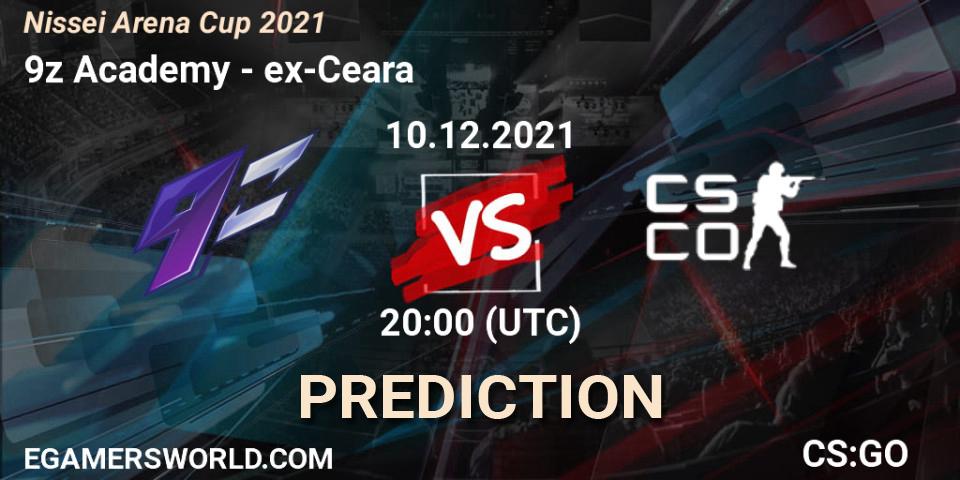 Pronósticos 9z Academy - ex-Ceara. 10.12.2021 at 21:00. Nissei Arena Cup 2021 - Counter-Strike (CS2)