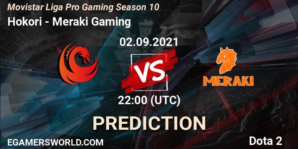 Pronósticos Hokori - Meraki Gaming. 02.09.21. Movistar Liga Pro Gaming Season 10 - Dota 2