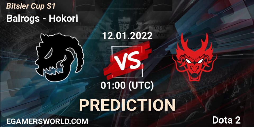 Pronósticos Balrogs - Hokori. 13.01.2022 at 01:28. Bitsler Cup S1 - Dota 2