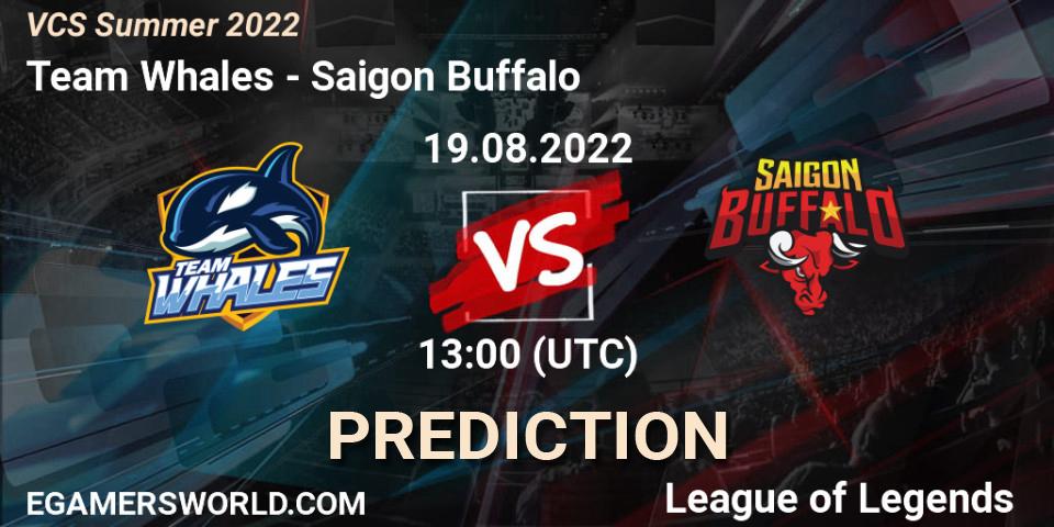 Pronósticos Team Whales - Saigon Buffalo. 19.08.2022 at 12:15. VCS Summer 2022 - LoL