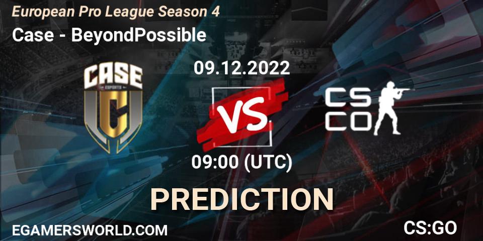 Pronósticos Case - BeyondPossible. 09.12.22. European Pro League Season 4 - CS2 (CS:GO)