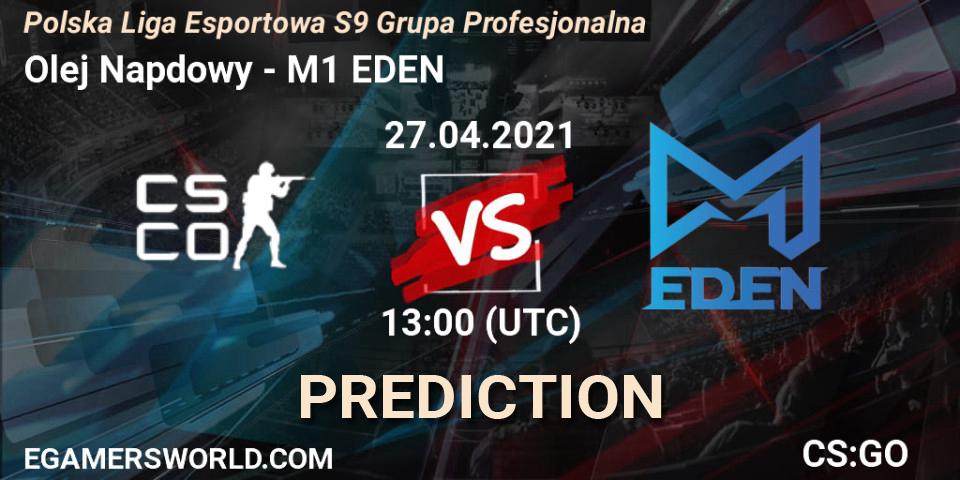 Pronósticos Olej Napędowy - M1 EDEN. 27.04.2021 at 13:00. Polska Liga Esportowa S9 Grupa Profesjonalna - Counter-Strike (CS2)