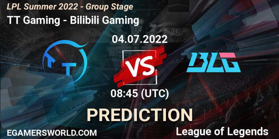 Pronósticos TT Gaming - Bilibili Gaming. 04.07.22. LPL Summer 2022 - Group Stage - LoL