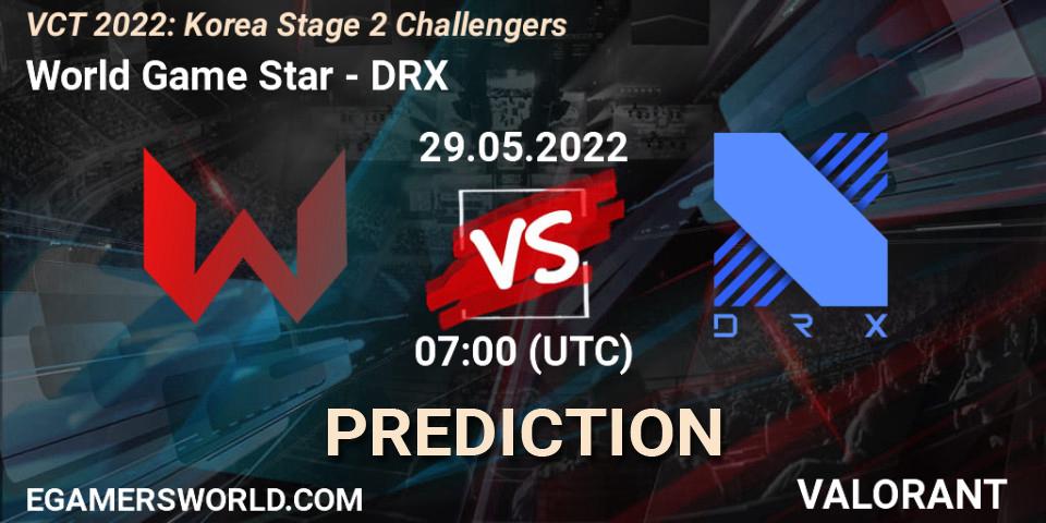 Pronósticos World Game Star - DRX. 29.05.2022 at 07:00. VCT 2022: Korea Stage 2 Challengers - VALORANT