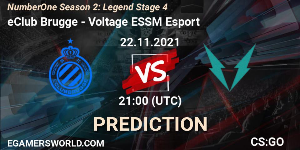 Pronósticos eClub Brugge - Voltage ESSM Esport. 22.11.2021 at 21:00. NumberOne Season 2: Legend Stage 4 - Counter-Strike (CS2)