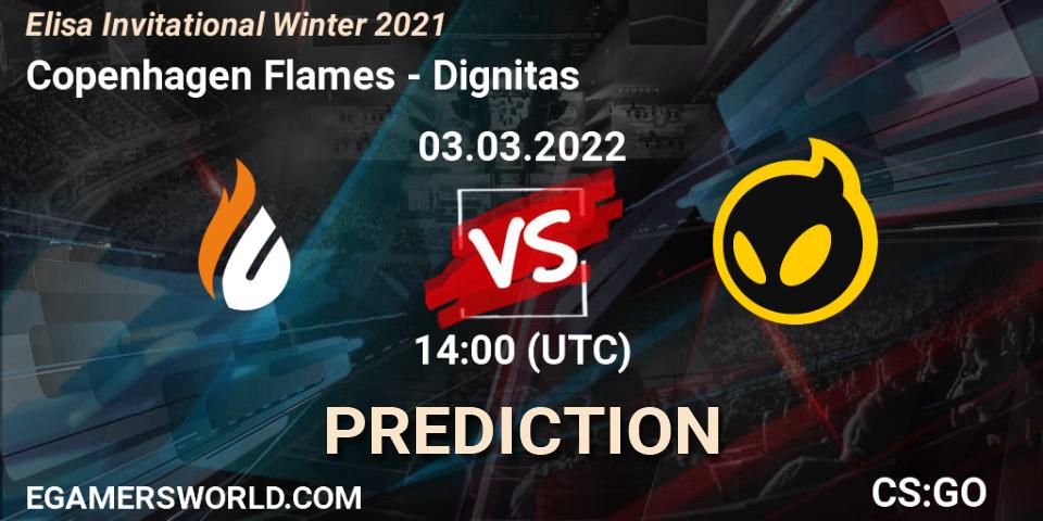 Pronósticos Copenhagen Flames - Dignitas. 03.03.2022 at 15:00. Elisa Invitational Winter 2021 - Counter-Strike (CS2)