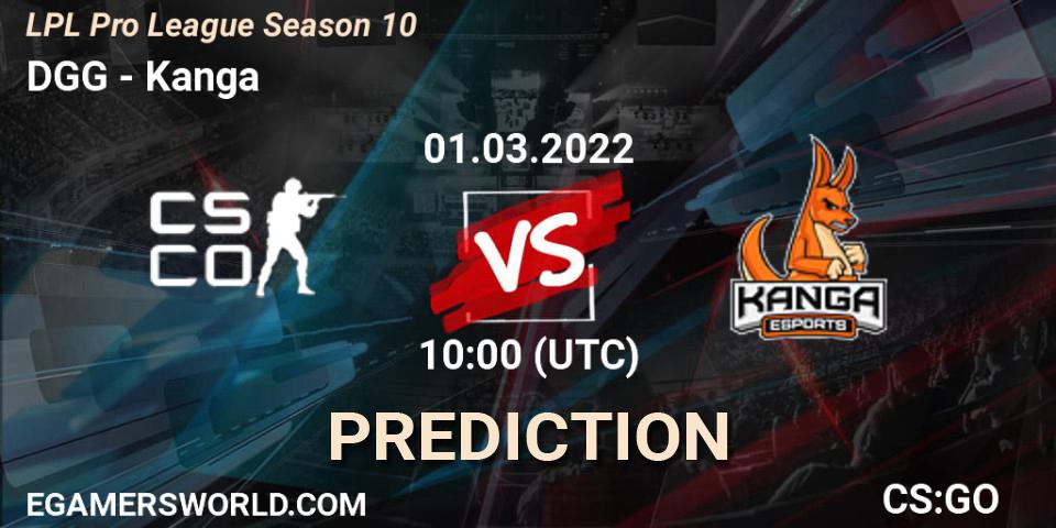 Pronósticos DGG Esports - Kanga. 01.03.22. LPL Pro League 2022 Season 1 - CS2 (CS:GO)