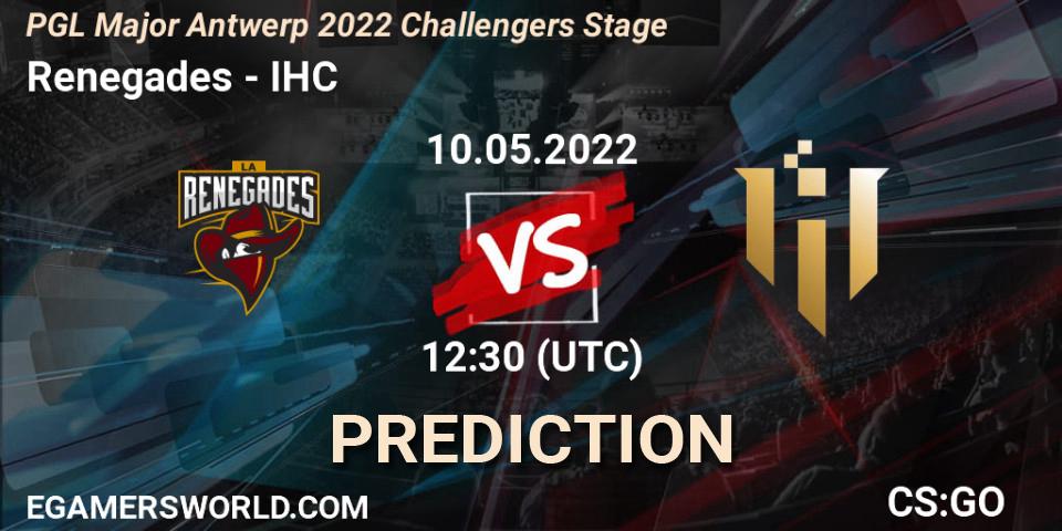 Pronósticos Renegades - IHC. 10.05.22. PGL Major Antwerp 2022 Challengers Stage - CS2 (CS:GO)