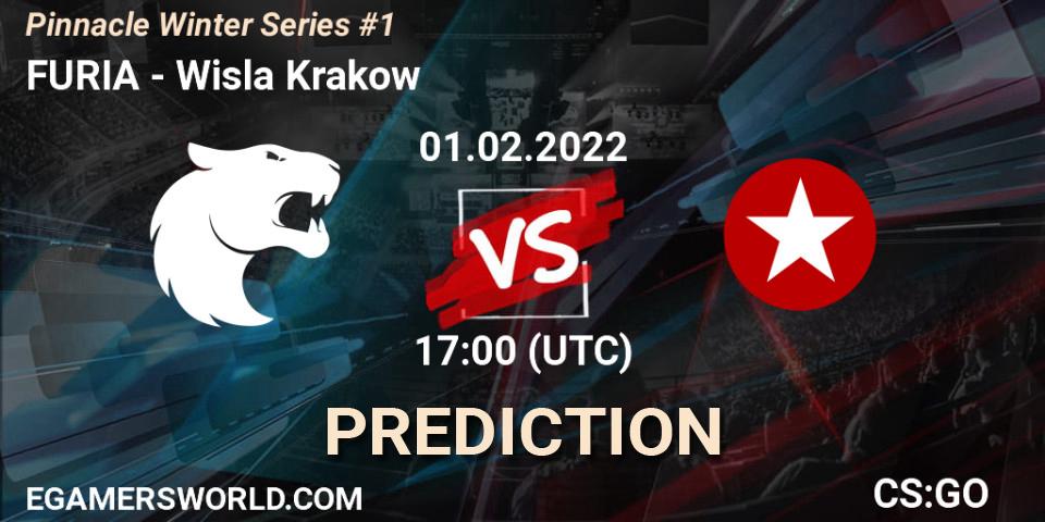 Pronósticos FURIA - Wisla Krakow. 01.02.2022 at 17:25. Pinnacle Winter Series #1 - Counter-Strike (CS2)