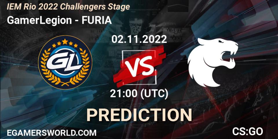 Pronósticos GamerLegion - FURIA. 02.11.22. IEM Rio 2022 Challengers Stage - CS2 (CS:GO)