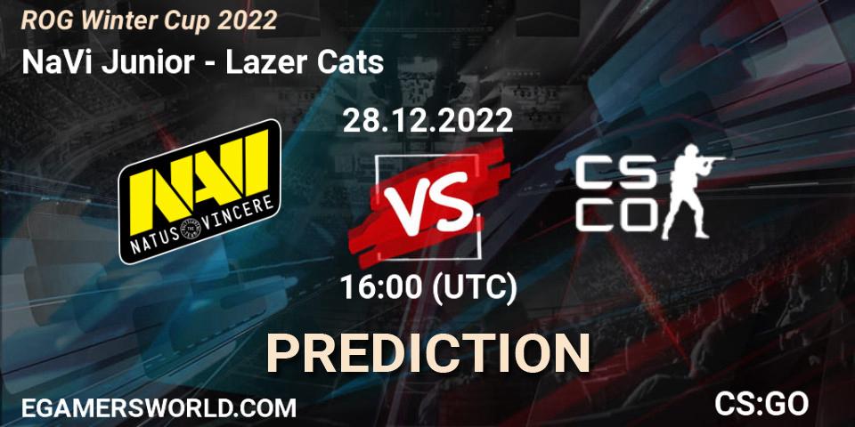 Pronósticos NaVi Junior - Lazer Cats. 08.01.2023 at 12:00. ROG Winter Cup 2022 - Counter-Strike (CS2)