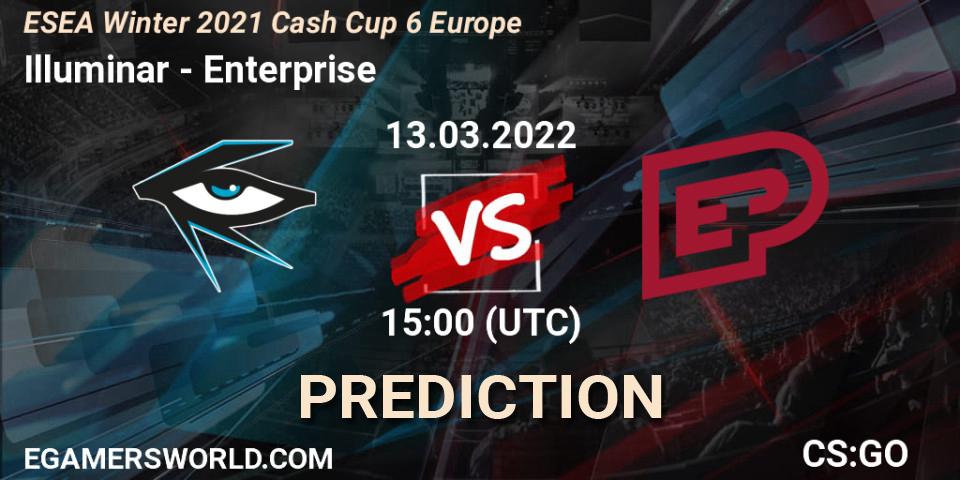 Pronósticos Illuminar - Enterprise. 13.03.22. ESEA Winter 2021 Cash Cup 6 Europe - CS2 (CS:GO)