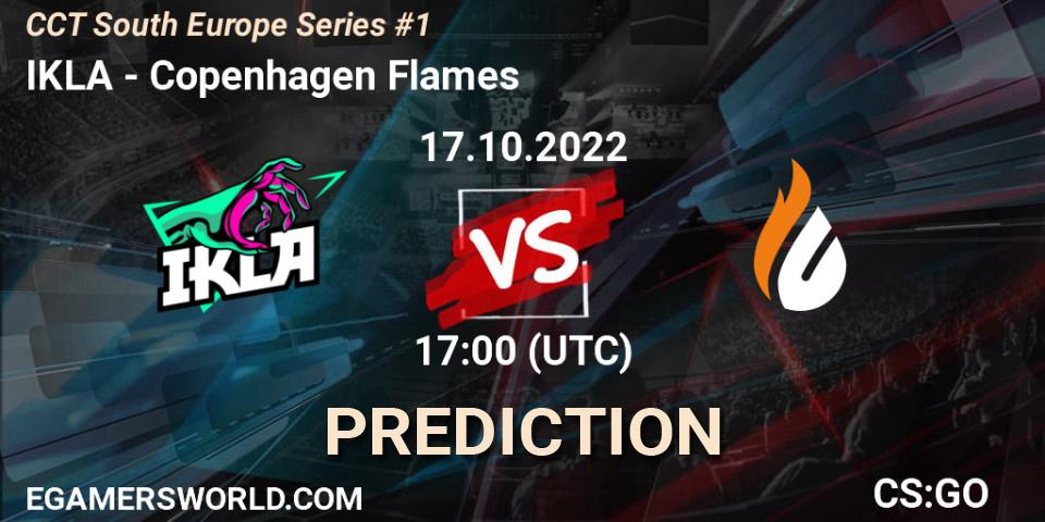Pronósticos IKLA - Copenhagen Flames. 17.10.2022 at 17:00. CCT South Europe Series #1 - Counter-Strike (CS2)