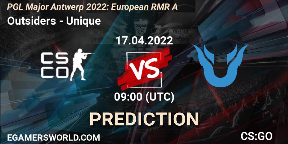 Pronósticos Outsiders - Unique. 17.04.22. PGL Major Antwerp 2022: European RMR A - CS2 (CS:GO)