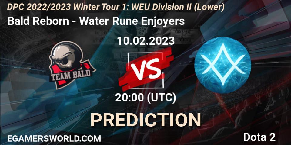 Pronósticos Bald Reborn - Water Rune Enjoyers. 10.02.23. DPC 2022/2023 Winter Tour 1: WEU Division II (Lower) - Dota 2