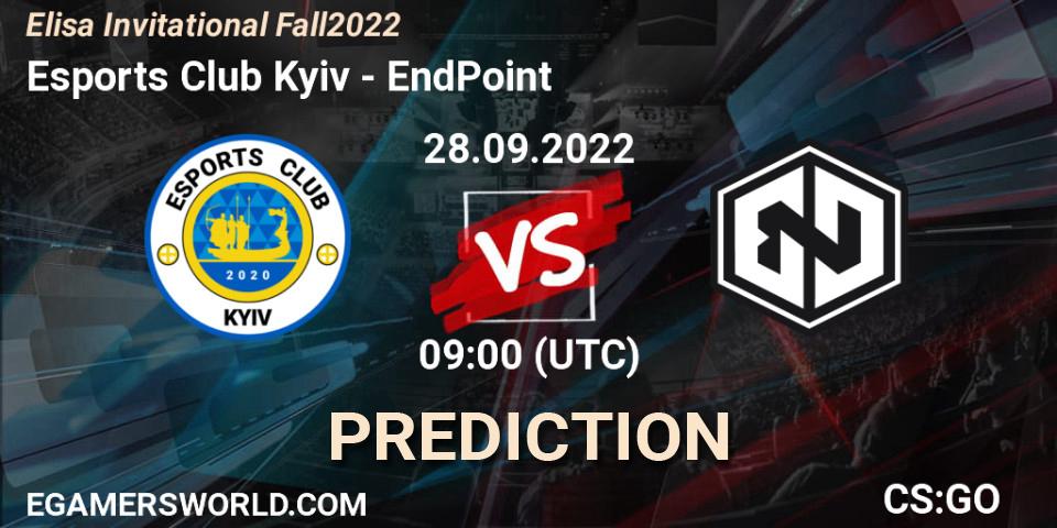 Pronósticos Esports Club Kyiv - EndPoint. 28.09.22. Elisa Invitational Fall 2022 - CS2 (CS:GO)