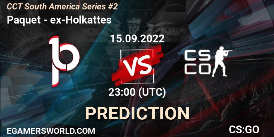 Pronósticos Paquetá - ex-Holkattes. 15.09.2022 at 23:00. CCT South America Series #2 - Counter-Strike (CS2)