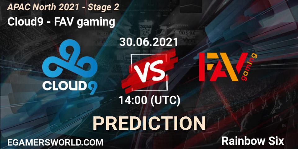 Pronósticos Cloud9 - FAV gaming. 30.06.21. APAC North 2021 - Stage 2 - Rainbow Six